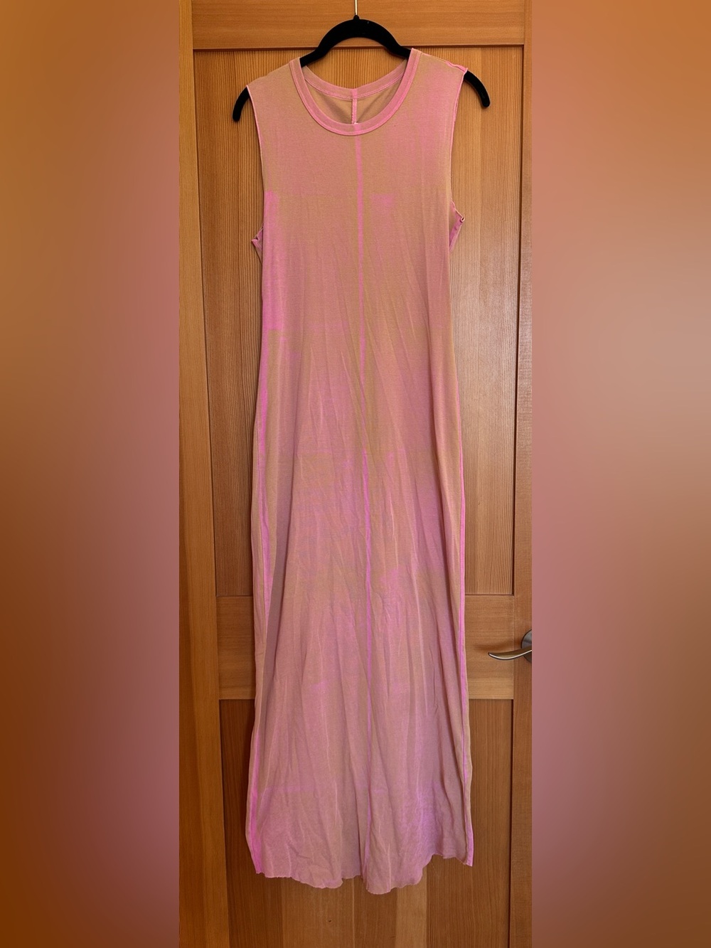 Hand Dyed Raquel Allegra Pink Midi Dress
